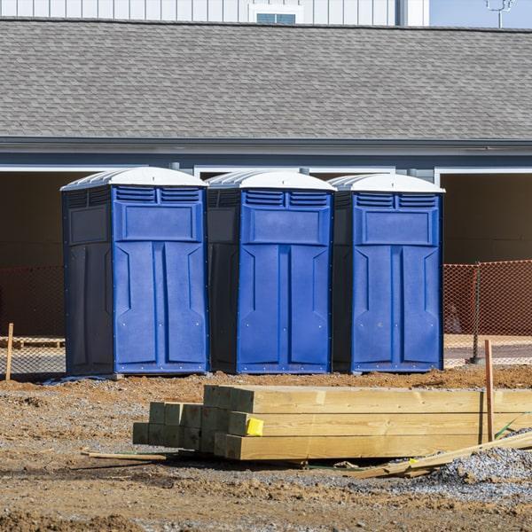 Heavy-duty construction site porta potty in Easton, Pennsylvania